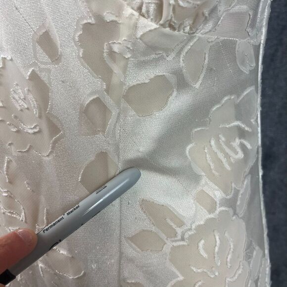 Vtg Victoria's Secret Long Front Slit Sheer Floral Sleeveless Nightgown S *Read - Picture 5 of 14